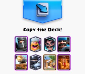 clash royale high damage decks mega knight barbarian hut