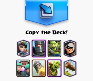 clash royale tower damage decks goblin barrel rocket bandit