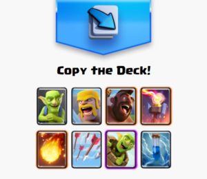 clash royale arena 4 decks goblin barrel hog rider inferno tower