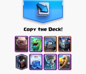 clash royale arena 5 decks golem mega minion night witch