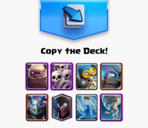 clash royale arena 5 decks golem skeleton army night witch