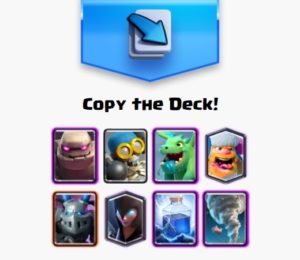 clash royale arena 8 golem baby dragon night witch lightning lumberjack