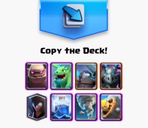 clash royale arena 8 golem baby dragon night witch lightning mini pekka