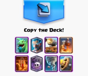 clash royale legendaray's infinite elixir graveyard ice wizard baby dragon cannon cart