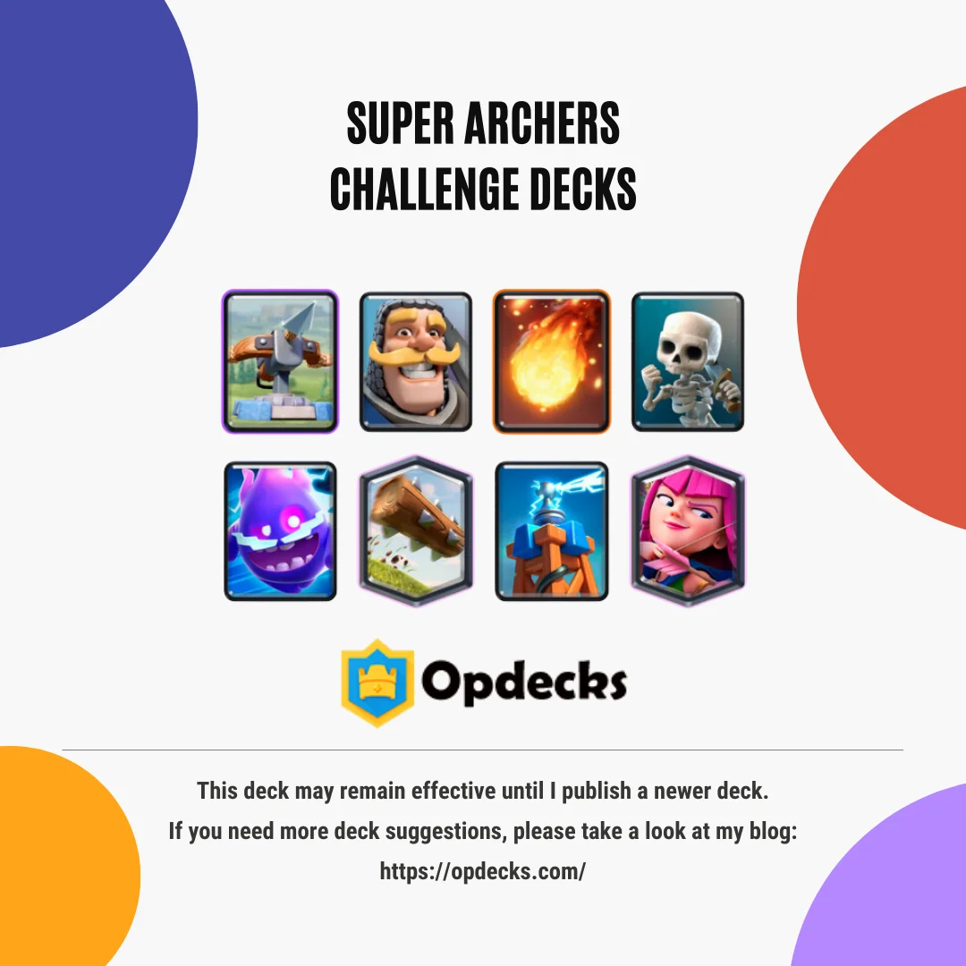 some classic super archers deck x-bow and tesla